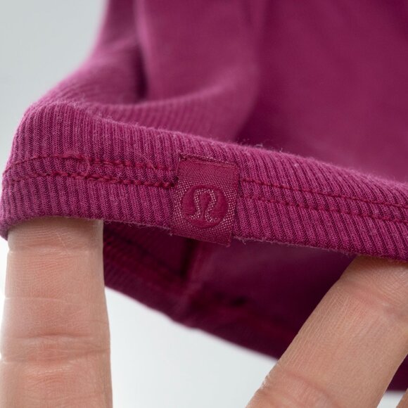 Lululemon Modal Silk Twist-Back Yoga Tank Top Magenta Purple |12 - Picture 5 of 7
